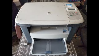 how to fix Hp laserjet m1005 mfp open door and clear jam  jam in print paper path InfotechTarunKD [upl. by Neb]