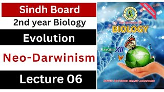 neo darwinism  evolution  class 12 biology Sindh board new book [upl. by Acihsay]