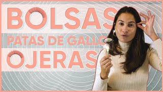 YOGA FACIAL  BOLSAS OJERAS Y PATAS DE GALLO  Elimínalas con rodillo de jade y Gua Sha [upl. by Chaker238]