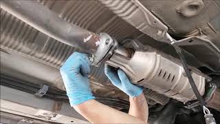 Replace Catalytic converter of Honda Civic Accord CRV or Acura TSX RSX [upl. by Nwadal]