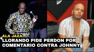 ALA JAZA llorando pide perdón por hablar mal de Johnny Ventura [upl. by Lancey]