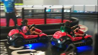 Go Karting at Andrettis Indoor Karting and Games Katy Texas [upl. by Nelie]