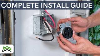 How To Install a 240 Volt Outlet  Electric Car Charging [upl. by Bracci]