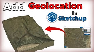 How to add geo location in sketchup  Sketchup geolocation  sketchup google maps  Geolocation [upl. by Aracat]