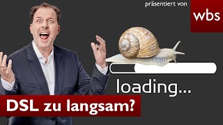 Internet langsam Geld zurück dank neuem Gesetz  Anwalt Christian Solmecke [upl. by Yellat361]