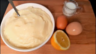 CREMA PASTICCERA facile e veloce con uova intere [upl. by Ahseenyt]