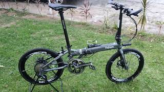 MEMADUKAN GROUPSET ROAD BIKE DAN MTB DI SEPEDA LIPAT FNHON BLAST [upl. by Adneram]