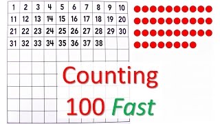 Counting to 100 fast  number board  Sanger Academy [upl. by Perrins]