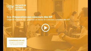 Objectif Sciences Po  préparer et réussir le concours commun des IEP [upl. by Haisi643]