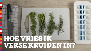 Hoe kan ik verse kruiden invriezen  Slimme Sjef  Voedingscentrum [upl. by Devondra]