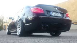 BMW E60 535D MSport Diesel Straight Exhaust sound [upl. by Mikahs]