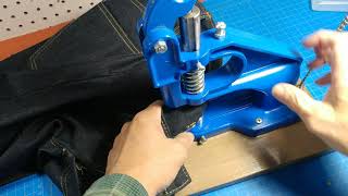 How to Attach Rivets and Button on Jeans  Beginners Guide [upl. by Assi]