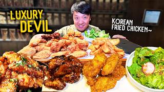 LUXURY quotPradaquot Korean Fried Chicken amp DEVIL Fried Chicken  BEST Korean Fried Chicken Chain in Seoul [upl. by Jerad]