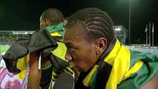 IAAF World Relays Bahamas 2014  Mixed Zone 2 Laps Race Jamaica WR [upl. by Lytton]