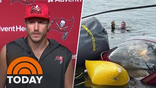 Buccaneers QB Blaine Gabbert Helps In Helicopter Crash Rescue [upl. by Llennahc]