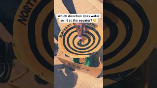 🤔 Which direction does water swirl at the equator uganda physics experiment travel equator [upl. by Body297]