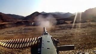 M2 50 Cal Machine Gun Fire • US Marines Training [upl. by Oneladgam]