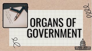 Organs of Government  easy notes  LAWFUL NOTES [upl. by Ardnat]