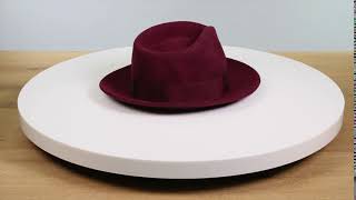 Ferrecci Burgundy Crushable Fedora Hat [upl. by Lore]