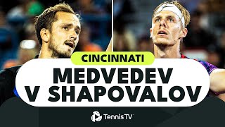 Daniil Medvedev vs Denis Shapovalov Quality Match  Cincinnati 2022 Highlights [upl. by Easter]