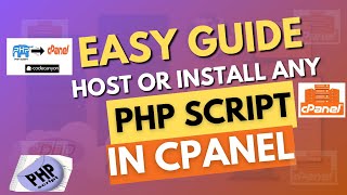 CPANEL Host Or Install Any Php Script in Cpanel  EASY GUIDE 🚀🚀 [upl. by Fugazy]