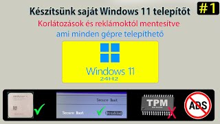 Windows 11 24H2 Telepítő készítése korlátok és reklám nélkül IGEN Mutatom hogyan 1 [upl. by Brandise]