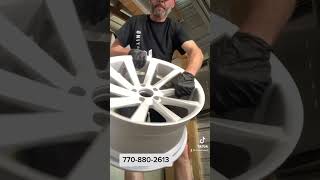 Sandblasting wheels for powder coating in 6 minutes Super fast sandblasting [upl. by Publia]