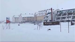 Los Penitentes amaneció nevado en el inicio de primavera [upl. by Ayahc]