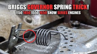 Briggs and Stratton Snow Series Governor Spring Trick [upl. by Calandria]