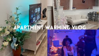 FURNISHED APARTMENT TOUR BOSTON  WARMING PARTY [upl. by Odnama986]