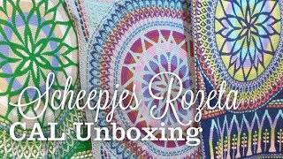 Scheepjes Rozeta Crochet Along Unboxing [upl. by Oneal280]