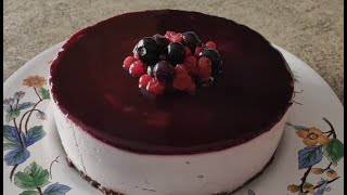 No Bake Very Berry Cheesecake【ベリーレアチーズケーキ】 [upl. by Guillema]