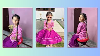 Punjabi Paranda Hairstyle  How to wear Paranda  Pranada for kid girl [upl. by Kylah]