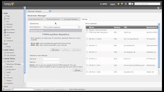 TYPO3 Version 45 der neue Extension Manager [upl. by Nagaem885]