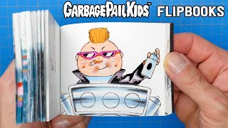 New GPK FLIPBOOKS 🤢 and Chewing 34 YEAR OLD GUM [upl. by Asserac]