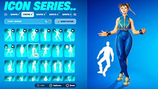 ALL ICON SERIES DANCE amp EMOTES IN FORTNITE [upl. by Helenka95]