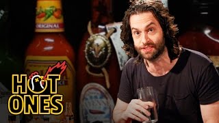 Chris DElia Turns Into DJ Khaled While Eating Spicy Wings  Hot Ones [upl. by Yeo]