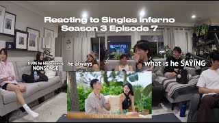 reacting to Singles Inferno Season 3 Ep 7 i’m sorry we just not happy w gwanhee the whole episode [upl. by Aivatco]