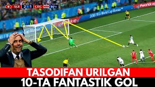 FUTBOL TARIXIDAGI TASODIFAN YOHUD KUTILMAGANDA URILGAN ENG CHIROYLI 10TA GOL [upl. by Keener]