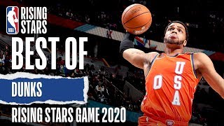 The BEST DUNKS From The NBA Rising Stars Game  2020 NBA AllStar [upl. by Oirasec119]