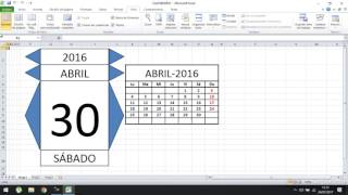 CALENDARIO PERPETUO EN EXCEL CON MACROS 1º VIDEO [upl. by Althea]