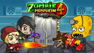 Zombie Mission 4 Walkthrough  2 Player Platform Game [upl. by Ainesey]