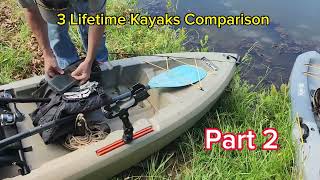 Comparing 3 Affordable Entry Level Sit On Kayaks  Part 2 [upl. by Enelyahs]