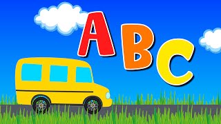 The ABC Song with the Yellow Bus  Alphabet ABCs [upl. by Sandra]