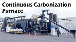 Continuous Carbonization Furnace for SawdustRice Husk Effortless Carbonization Process [upl. by Kciderf]