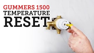 How to reset temperature on a Gummers 1500 series valve [upl. by Halilad]