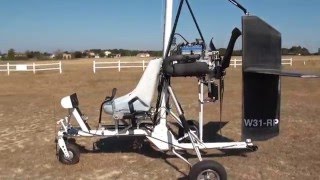 Autogire Guépard II XJ  Premier vol de ma machine Gyrocopter first flight [upl. by Ennahtur]