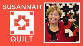 Make an Easy Susannah Quilt with Jenny Doan of Missouri Star Video Tutorial [upl. by Ramaj501]