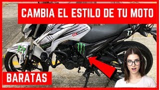 CAMBIA LAS CALCOMANIAS DE TU MOTO 😎 MUY FACIL 😎 [upl. by Hart818]