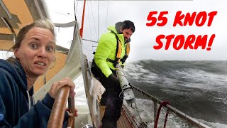 55 KNOT STORM  HUGE WAVES 😬💨⛵ Storm that Broke our Pole  SV Delos Ep 314 [upl. by Wolfie49]